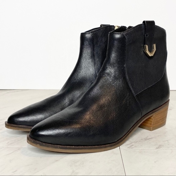New! Cole Haan Maci Black Leather Bootie 7B - Picture 1 of 13